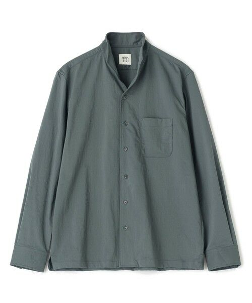 MEN'S BIGI / メンズビギ シャツ・ブラウス | SMARTTECH ナイロンストレッチ スタンドカラーシャツ＜接触冷感/ストレッチ/防シワ性/ウォッシャブル＞（カーキ）