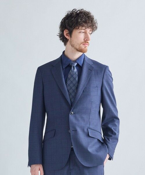 MEN'S BIGI / メンズビギ セットアップ | 【Loro Piana/ロロ・ピアーナ】ウール梳毛 グレンチェック柄スーツ | 詳細8