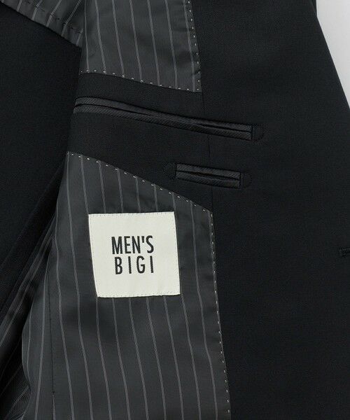 MEN'S BIGI / メンズビギ セットアップ | ウールブレンド ブラックフォーマルスーツ<ストレッチ> | 詳細13