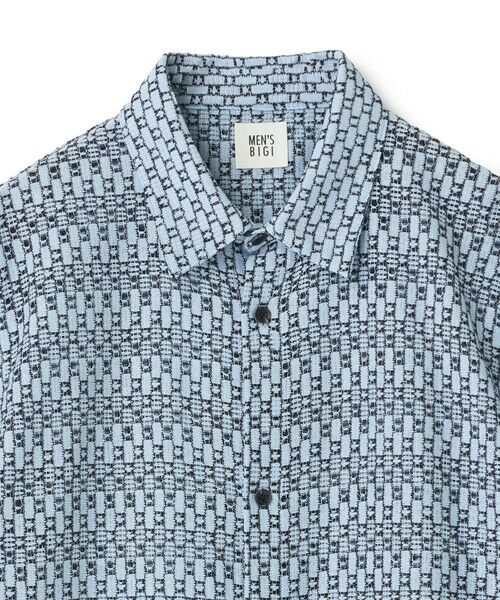 MEN'S BIGI / メンズビギ Tシャツ | シアージオメトリック半袖シャツ | 詳細3
