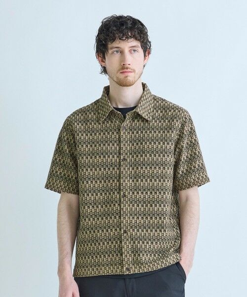 MEN'S BIGI / メンズビギ Tシャツ | シアージオメトリック半袖シャツ | 詳細8