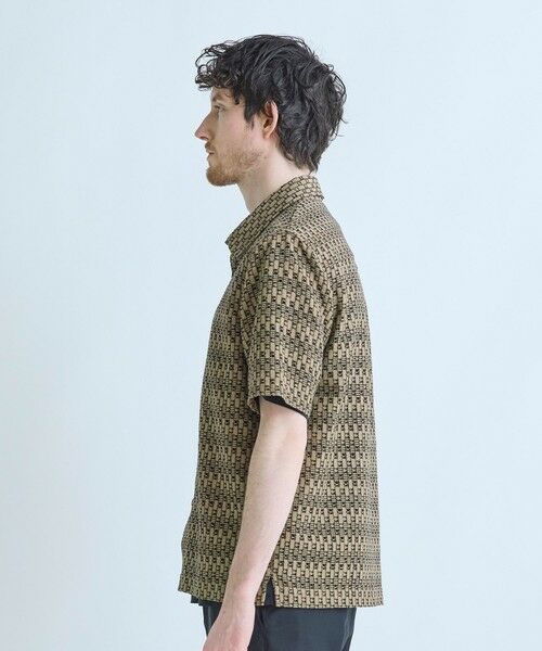 MEN'S BIGI / メンズビギ Tシャツ | シアージオメトリック半袖シャツ | 詳細9