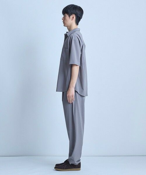MEN'S BIGI / メンズビギ シャツ・ブラウス | ドットメッシュレギュラーカラーシャツ〈ストレッチ・マシンウォッシャブル・軽量・接触冷感・通気性〉 | 詳細5