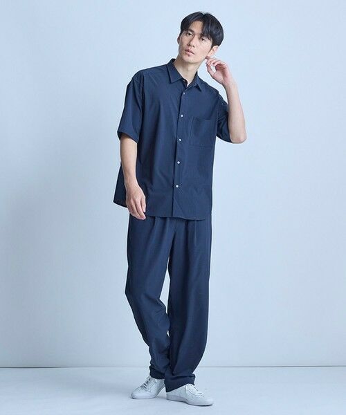 MEN'S BIGI / メンズビギ シャツ・ブラウス | ドットメッシュレギュラーカラーシャツ〈ストレッチ・マシンウォッシャブル・軽量・接触冷感・通気性〉 | 詳細27