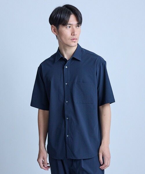 MEN'S BIGI / メンズビギ シャツ・ブラウス | ドットメッシュレギュラーカラーシャツ〈ストレッチ・マシンウォッシャブル・軽量・接触冷感・通気性〉 | 詳細24