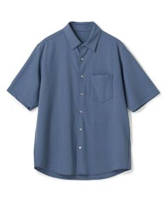 MEN'S BIGI / メンズビギ シャツ・ブラウス | ストレッチナイロンリンクスハーフスリーブシャツ＜ストレッチ・マシンウォッシャブル・接触冷感＞