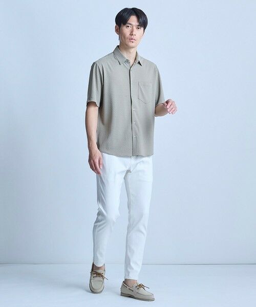 MEN'S BIGI / メンズビギ シャツ・ブラウス | ストレッチナイロンリンクスハーフスリーブシャツ＜ストレッチ・マシンウォッシャブル・接触冷感＞ | 詳細4
