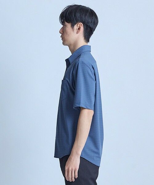 MEN'S BIGI / メンズビギ シャツ・ブラウス | ストレッチナイロンリンクスハーフスリーブシャツ＜ストレッチ・マシンウォッシャブル・接触冷感＞ | 詳細6