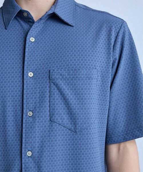 MEN'S BIGI / メンズビギ シャツ・ブラウス | ストレッチナイロンリンクスハーフスリーブシャツ＜ストレッチ・マシンウォッシャブル・接触冷感＞ | 詳細9