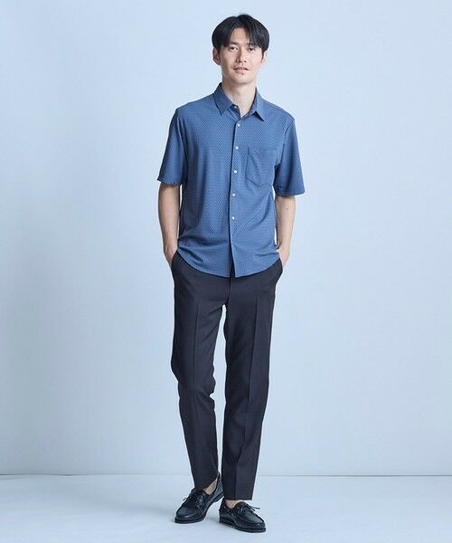 MEN'S BIGI / メンズビギ シャツ・ブラウス | ストレッチナイロンリンクスハーフスリーブシャツ＜ストレッチ・マシンウォッシャブル・接触冷感＞ | 詳細10
