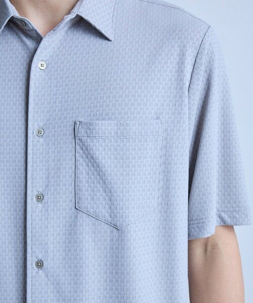 MEN'S BIGI / メンズビギ シャツ・ブラウス | ストレッチナイロンリンクスハーフスリーブシャツ＜ストレッチ・マシンウォッシャブル・接触冷感＞ | 詳細13