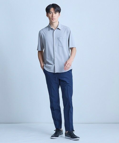 MEN'S BIGI / メンズビギ シャツ・ブラウス | ストレッチナイロンリンクスハーフスリーブシャツ＜ストレッチ・マシンウォッシャブル・接触冷感＞ | 詳細14
