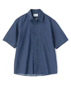 MEN'S BIGI / メンズビギ シャツ・ブラウス | メッシュデニムハーフスリーブシャツ＜ストレッチ・ハンドウォッシャブル・通気性＞