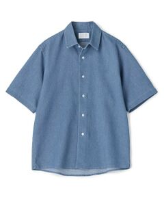 MEN'S BIGI / メンズビギ シャツ・ブラウス | メッシュデニムハーフスリーブシャツ＜ストレッチ・ハンドウォッシャブル・通気性＞