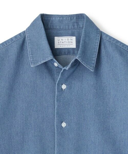 MEN'S BIGI / メンズビギ シャツ・ブラウス | メッシュデニムハーフスリーブシャツ＜ストレッチ・ハンドウォッシャブル・通気性＞ | 詳細3