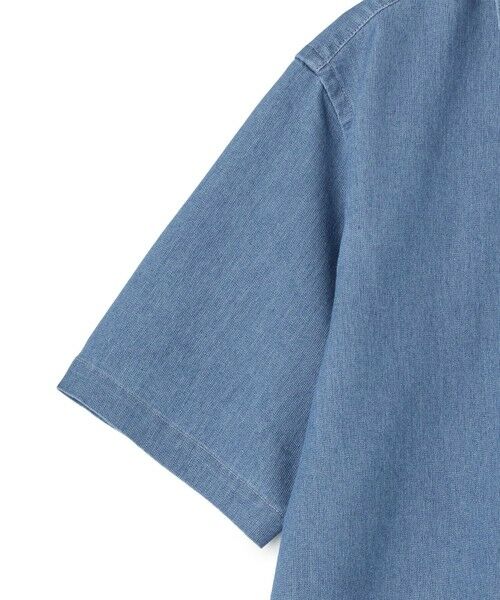 MEN'S BIGI / メンズビギ シャツ・ブラウス | メッシュデニムハーフスリーブシャツ＜ストレッチ・ハンドウォッシャブル・通気性＞ | 詳細4