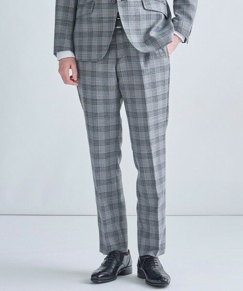 MEN'S BIGI / メンズビギ その他パンツ | 梳毛メランジチェック セットアップパンツ(グレー)