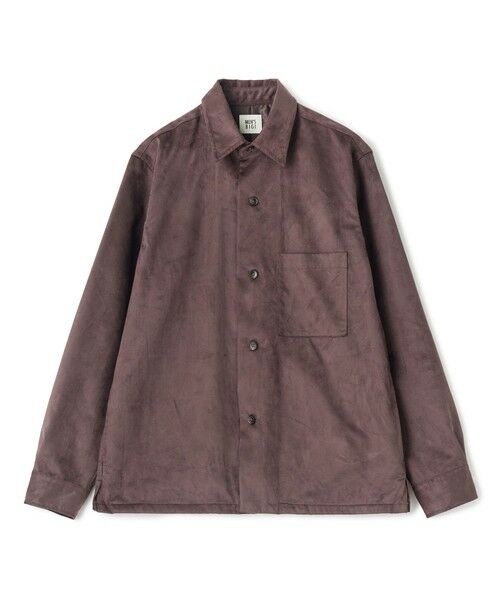 MEN'S BIGI / メンズビギ シャツ・ブラウス | フェイクスエード リラックスフィットシャツ（チャコールグレー）