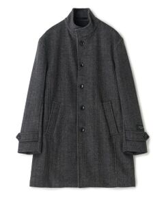 MEN'S BIGI / メンズビギ その他アウター | スーパー140ウールビーバーヘリンボーンスタンドカラーコート