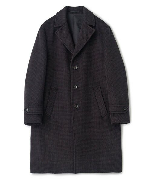 MEN'S BIGI / メンズビギ ステンカラーコート | スーパー140ウールビーバーステンカラーコート（ブラウン）