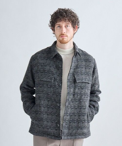 MEN'S BIGI / メンズビギ ブルゾン | 総裏ツイード CPOシャツアウター | 詳細1