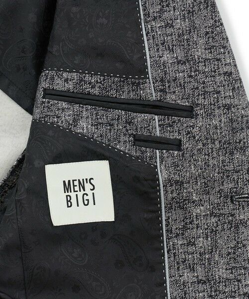 MEN'S BIGI / メンズビギ テーラードジャケット | ヒートパフォーマー ツイードプリント ストレッチジャケット［保温/ハイパワー2wayストレッチ］ | 詳細14