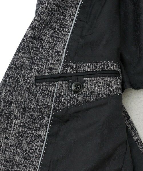 MEN'S BIGI / メンズビギ テーラードジャケット | ヒートパフォーマー ツイードプリント ストレッチジャケット［保温/ハイパワー2wayストレッチ］ | 詳細15