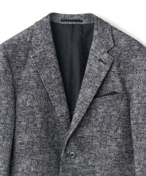 MEN'S BIGI / メンズビギ テーラードジャケット | ヒートパフォーマー ツイードプリント ストレッチジャケット［保温/ハイパワー2wayストレッチ］ | 詳細8