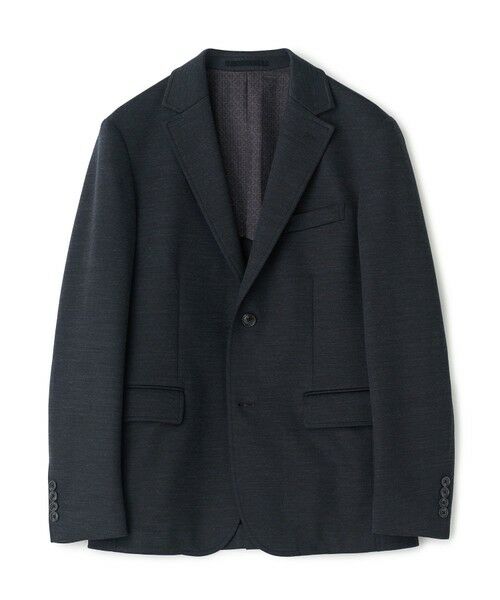 MEN'S BIGI / メンズビギ テーラードジャケット | 《別注》COLE HAAN ウールブレンドシャイニーポンチセットアップジャケット（チャコールグレー）
