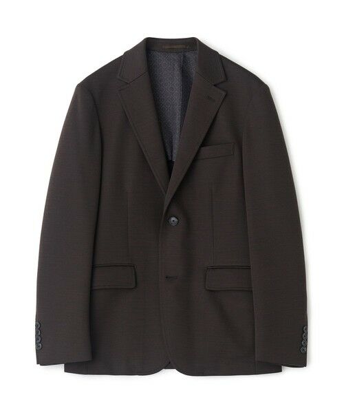 MEN'S BIGI / メンズビギ テーラードジャケット | 《別注》COLE HAAN ウールブレンドシャイニーポンチセットアップジャケット（ブラウン）