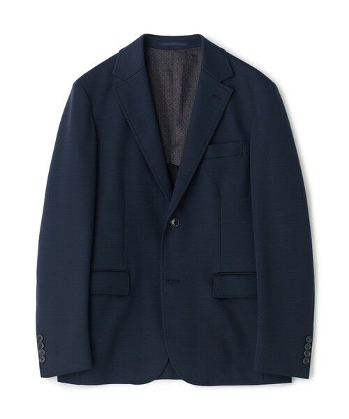 MEN'S BIGI / メンズビギ テーラードジャケット | 《別注》COLE HAAN ウールブレンドシャイニーポンチセットアップジャケット（ネイビー）
