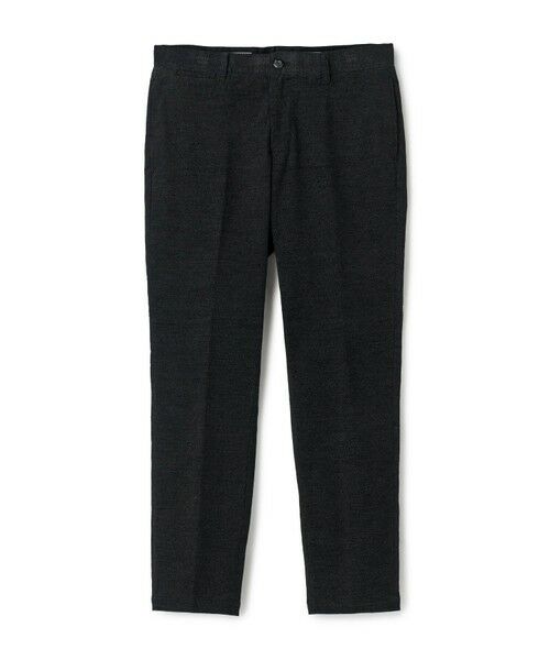 MEN'S BIGI / メンズビギ スラックス・ドレスパンツ | 杢コーデュロイクリースラインパンツ［ストレッチ］（ブラック）