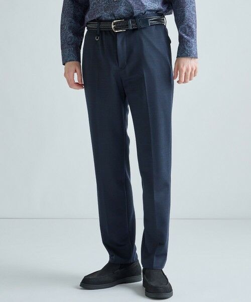 MEN'S BIGI / メンズビギ セットアップ | 《別注》COLE HAAN ウールブレンドシャイニーポンチセットアップパンツ | 詳細4
