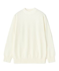 MEN'S BIGI / メンズビギ ニット・セーター | 12Gメリノウール 幾何学柄モックネックニット