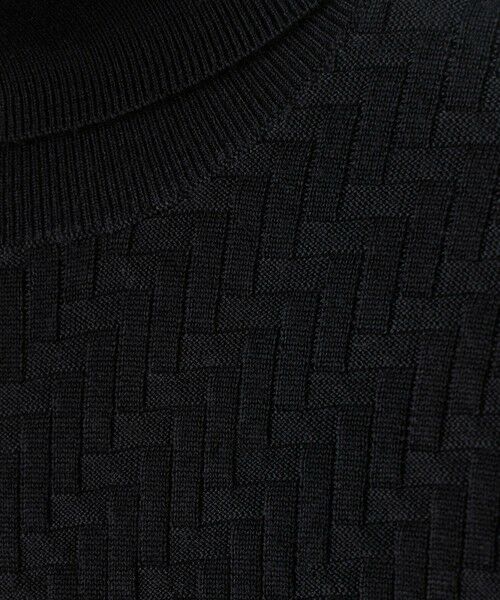 MEN'S BIGI / メンズビギ ニット・セーター | 12Gメリノウール 幾何学柄タートルネックニット | 詳細17