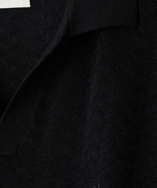 MEN'S BIGI / メンズビギ ニット・セーター | 《別注》COLE HAAN 14G変形ヘリンボンジャカードニットスキッパーポロ | 詳細5