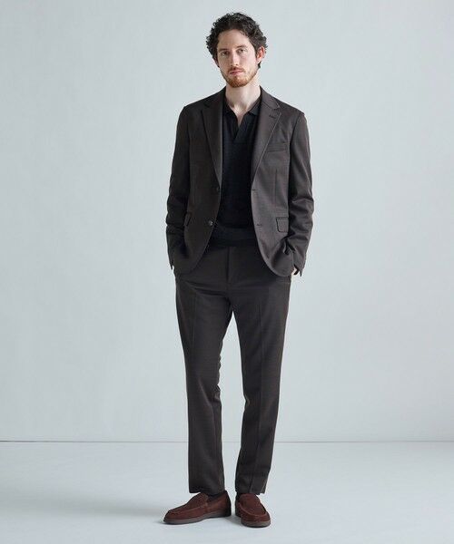 MEN'S BIGI / メンズビギ ニット・セーター | 《別注》COLE HAAN 14G変形ヘリンボンジャカードニットスキッパーポロ | 詳細3