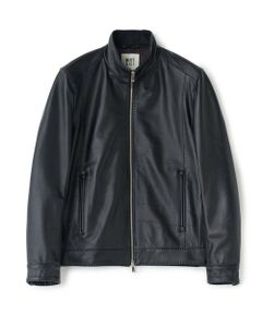 MEN'S BIGI / メンズビギ レザーブルゾン・ジャケット | エクセラファスナー ラムレザージャケット