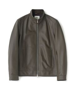 MEN'S BIGI / メンズビギ レザーブルゾン・ジャケット | エクセラファスナー ラムレザージャケット