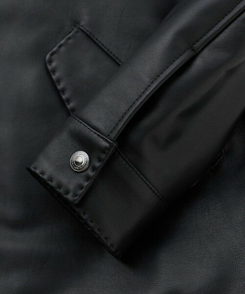 MEN'S BIGI / メンズビギ レザーブルゾン・ジャケット | ミリタリーディテール シープレザーブルゾン | 詳細11
