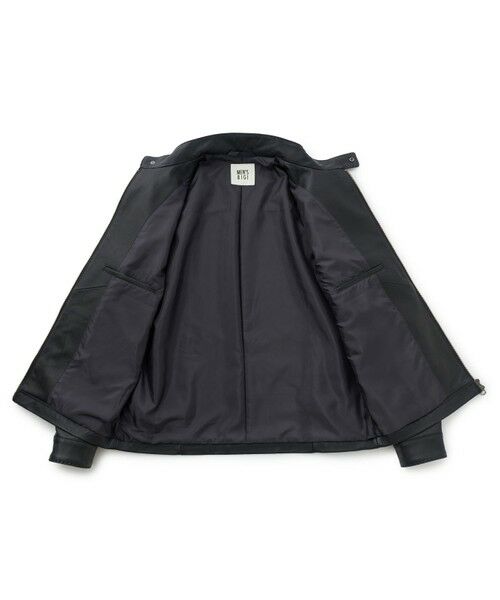 MEN'S BIGI / メンズビギ レザーブルゾン・ジャケット | ミリタリーディテール シープレザーブルゾン | 詳細12