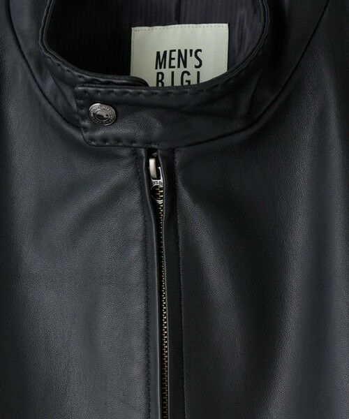 MEN'S BIGI / メンズビギ レザーブルゾン・ジャケット | ミリタリーディテール シープレザーブルゾン | 詳細4