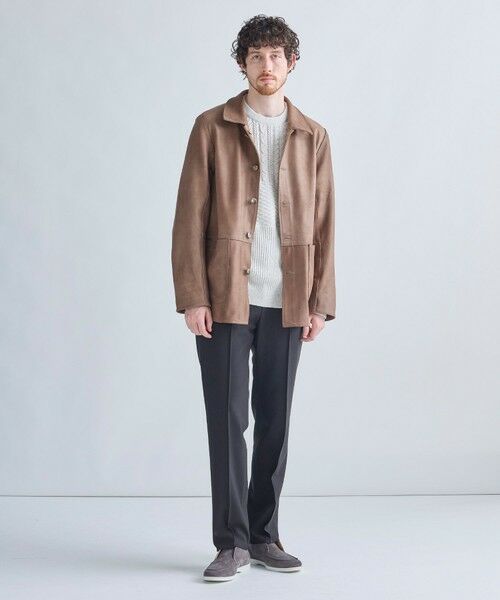 MEN'S BIGI / メンズビギ その他アウター | ゴートスエード リバーシブル カバーオールブルゾン | 詳細10