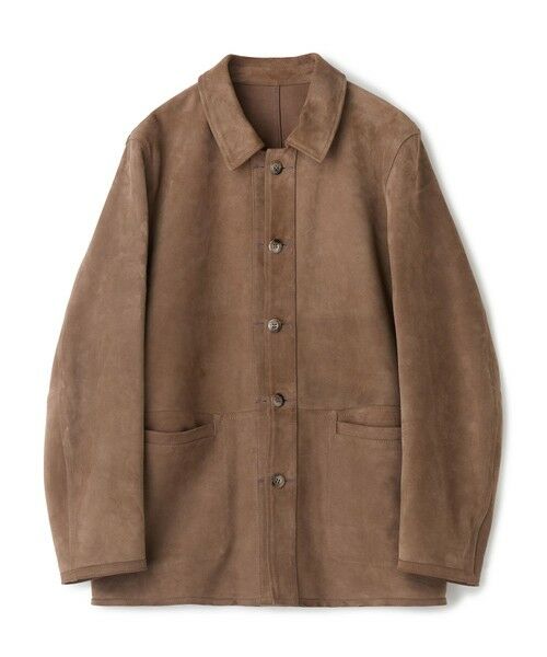 MEN'S BIGI / メンズビギ その他アウター | ゴートスエード リバーシブル カバーオールブルゾン（ベージュ）