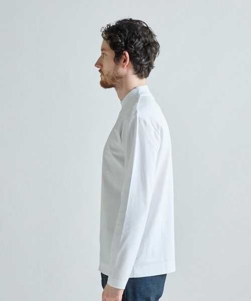 MEN'S BIGI / メンズビギ Tシャツ | アクティブテーラー シルケットスムース UネックロングTシャツ［シルケット加工/抗菌防臭/帯電防止］ | 詳細2