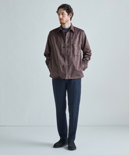 MEN'S BIGI / メンズビギ Tシャツ | アクティブテーラー シルケットスムース UネックロングTシャツ［シルケット加工/抗菌防臭/帯電防止］ | 詳細12