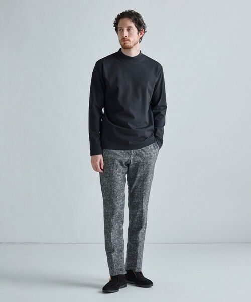 MEN'S BIGI / メンズビギ Tシャツ | アクティブテーラー シルケットスムース UネックロングTシャツ［シルケット加工/抗菌防臭/帯電防止］ | 詳細15
