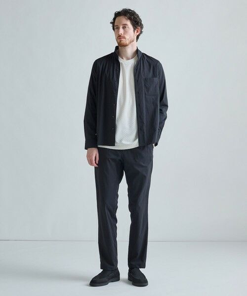 MEN'S BIGI / メンズビギ Tシャツ | リンクスジャカード 変形クルーネックロングTシャツ［抗菌防臭］ | 詳細5