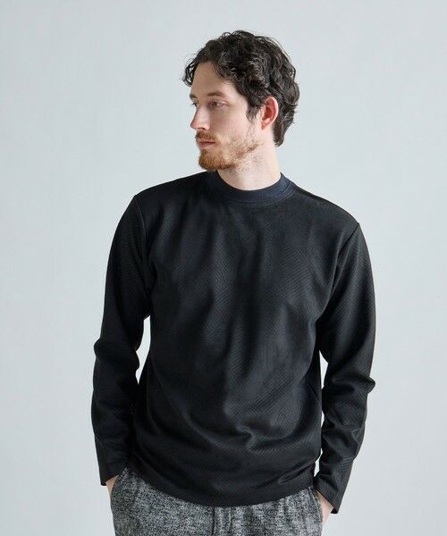 MEN'S BIGI / メンズビギ Tシャツ | テックスエードダンボールモックネックT | 詳細4