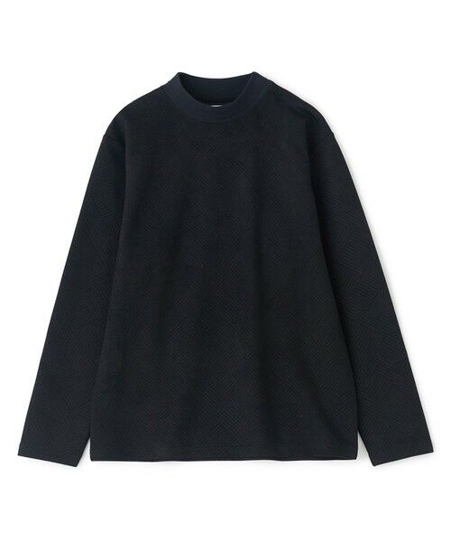MEN'S BIGI / メンズビギ Tシャツ | テックスエードダンボールモックネックT（ブラック）